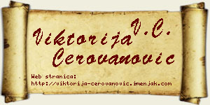 Viktorija Cerovanović vizit kartica
